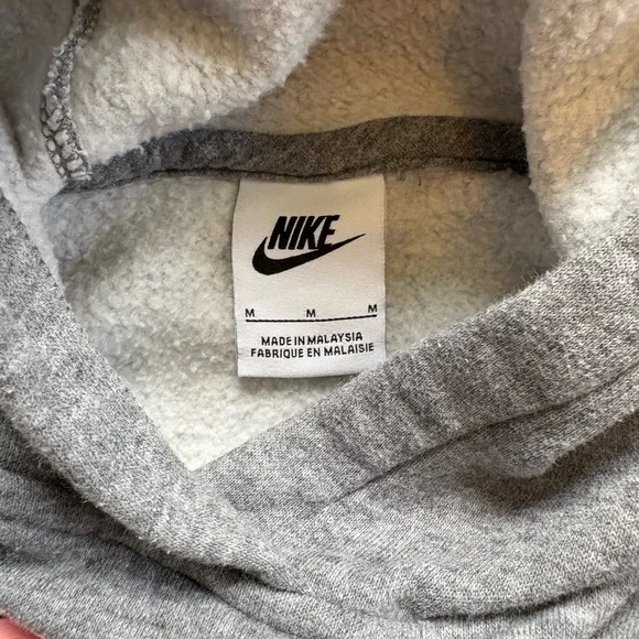 🤍5 for 20$ Nike Girls Gray and Pink Logo Hoodie Size Medium - Picture 7 of 8